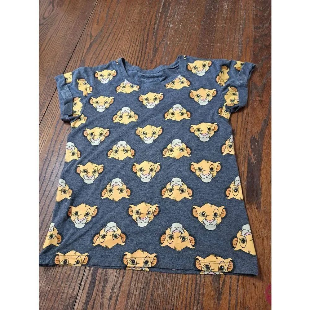 Girls Medium Disney Simba Lion King Short Sleeve Pullover Tee Tshirt Top